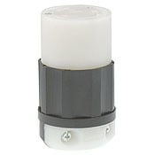 2643 1-Phase Grounding Cable Mount Locking Connector, 480 V AC, 30 A, 2 Poles, 3 Wires, Black/White