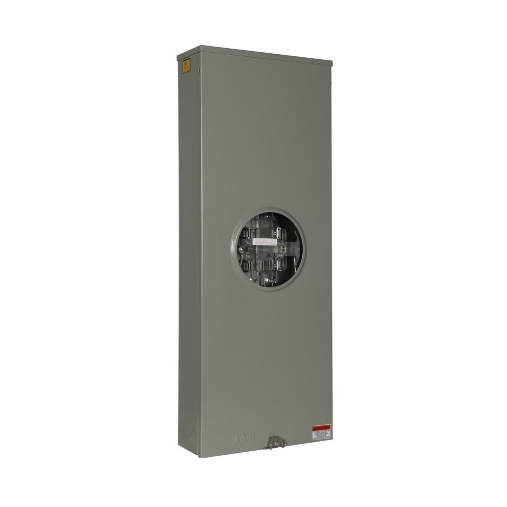 1008793CH Commercial Single Position Meter Socket, 320 Amp, 1 Phase, Ringless, Lever, 5 Jaw, OH, UG, 600V, 3 Wire