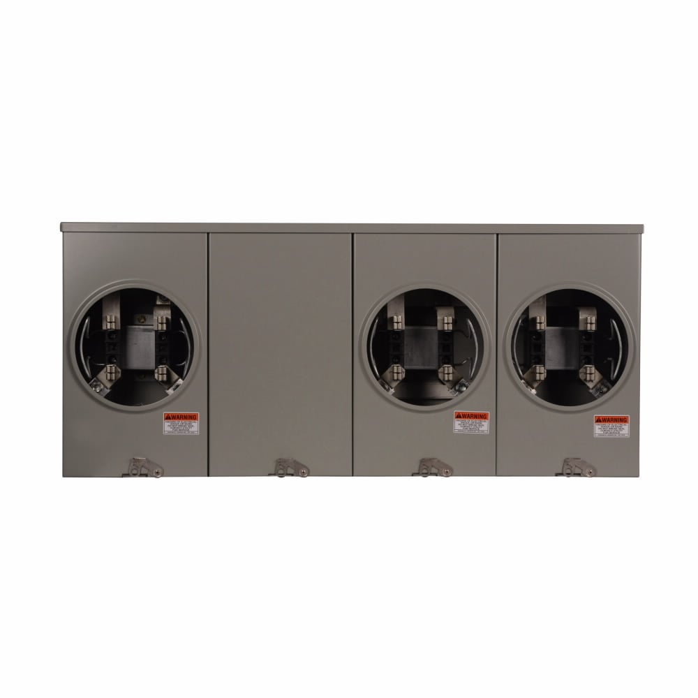 1008844CH 200 Amp, 4 Gang, Meter Socket, OH, UG, Center Fed, Horn Bypass