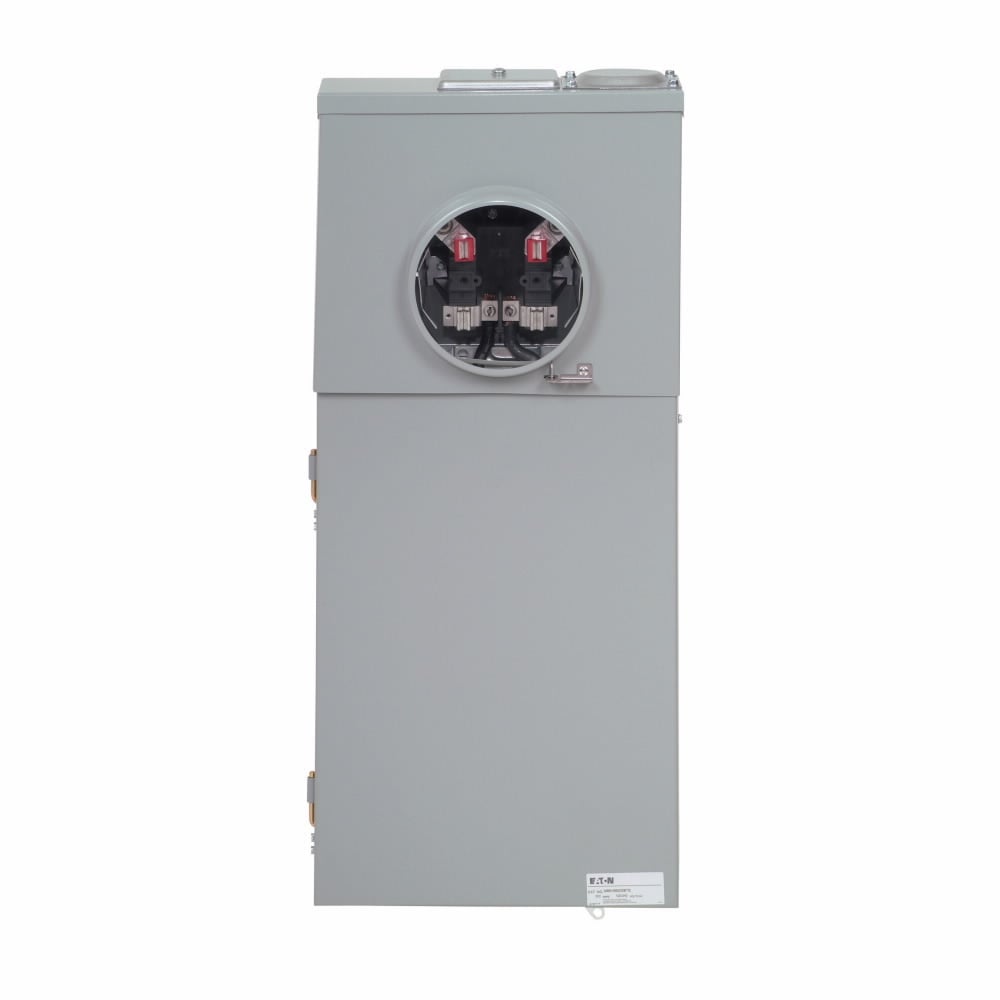 MB816B200BTS Residential Meter Breaker Feed, ThroUG,h Lugs All-in-ones, 200 Amp, C Aluminum, NEMA 3R, Bottom and Top, #6-350 kcm10 kAIC, #6-350 kcmCSR2200, Surface Mounting, 16, 4 Jaw, 1, 8, 1 Phase, Ringless, 120/240V