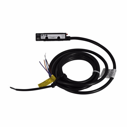 11155RA07 3/4-Wire Forward Viewing Photoelectric Sensor, Tubular Shape, 20 ft, Visible Red Sensing Beam, 3 ms Response, Solid State Relay Output