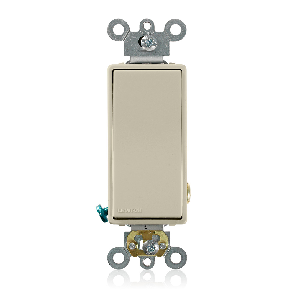 5621-2I Self-Grounding AC Quiet Switch, 120/277 V AC, 20 A, 1 hp, 2 hp Power Rating