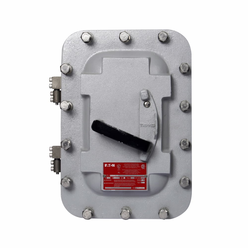DS361FX Fusible Heavy Duty Single Throw Disconnect Switch, 480/600 VAC, 250 VDC, 30 A, 5 hp, 15 hp, 20 hp, 3PST Contact, 3 Poles