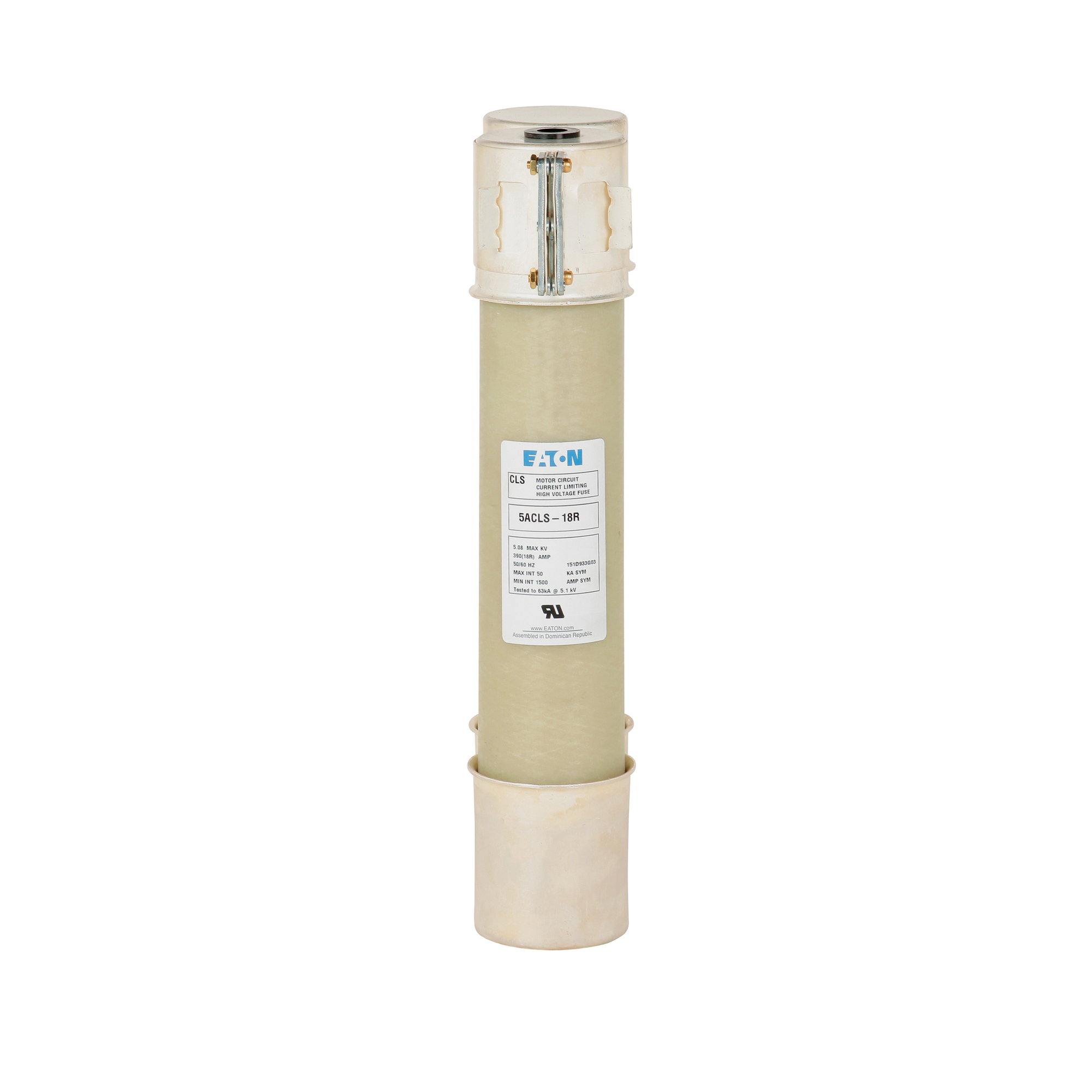 5ACLS-24R Ampgard ACLS 2-Barrel Current Limiting Medium Voltage Motor Protection Fuse, 450 A, 5.5 kV, 50 kA Interrupt, Class R