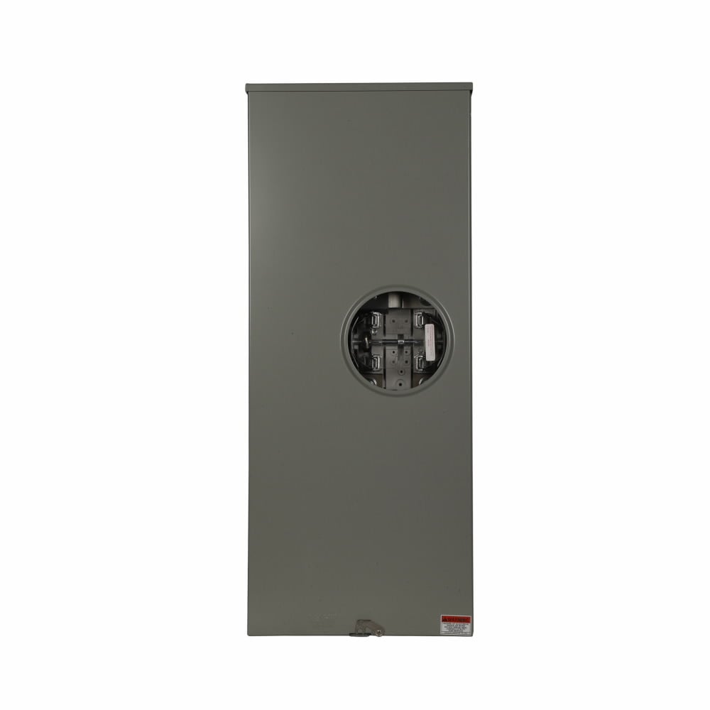 1008541CH Ringless, Meter Socket, 320 Amp, OH, UG, 5x5 inch Hub Opening, 4 Jaw, Line #4-600 kcmil, Dual 1/0-250 kcmil, Copper and Aluminum Load #4-600 kcmil, Dual 1/0-250 kcmil, Copper and Aluminum, Anti-inver Clip Factory Installed, Lever Bypass