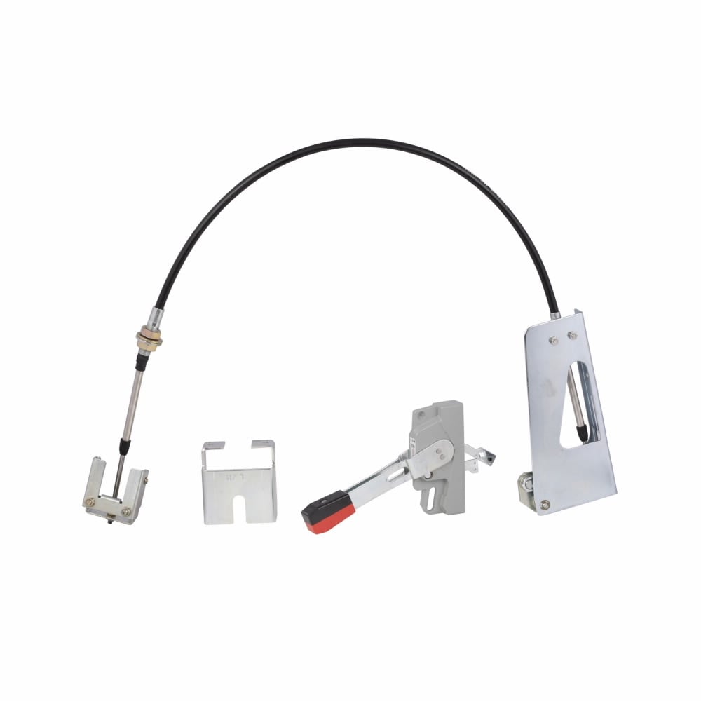 F4S04C C Series Handle Mechanism, NEMA 1/3R/12 NEMA Rating, For Use With C Series L and MDL-Frame Molded Case Circuit Breaker, Flexible Shaft Handle to Device Connection