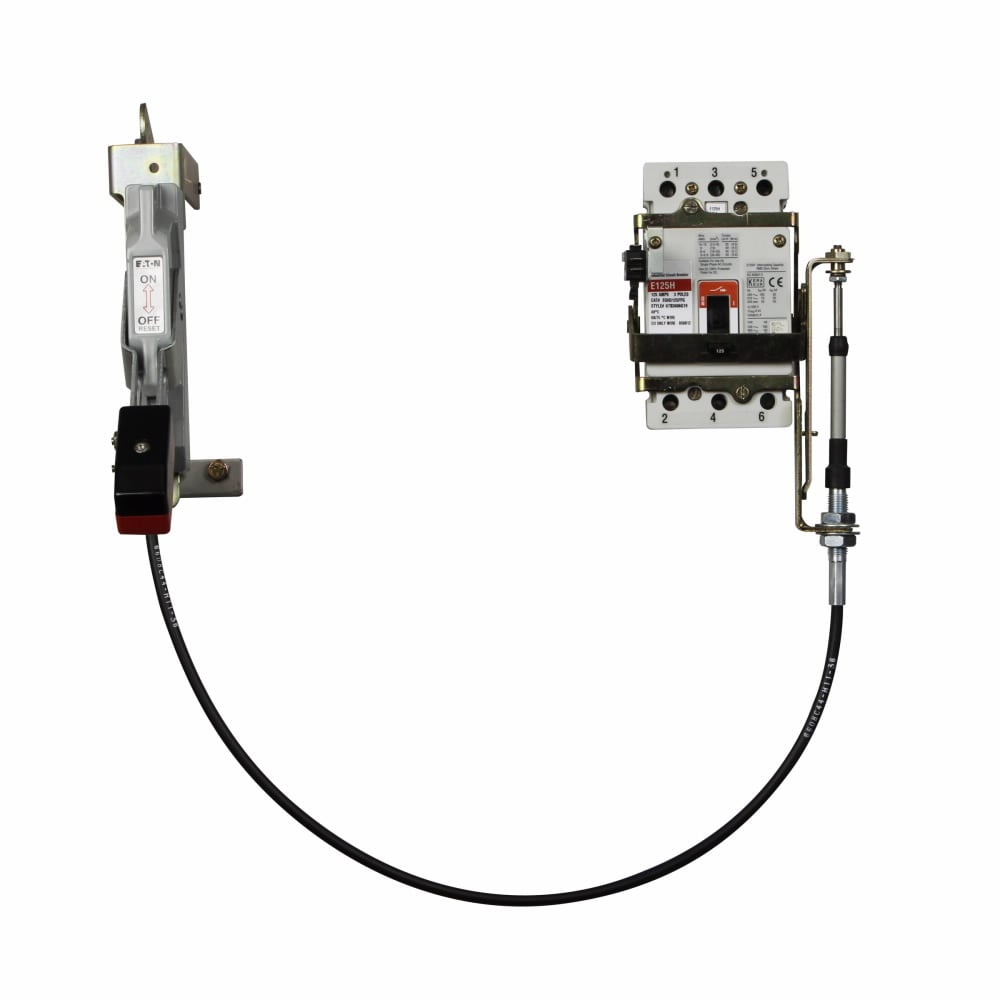 F5S05C G Series Handle Mechanism, NEMA 1/3R/12 NEMA Rating, For Use With G Series N-Frame Molded Case Circuit Breaker, Flexible Shaft Handle to Device Connection