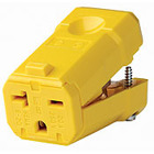 20 Amp, 250 Volt, Connector, Straight Blade, Industrial Grade, Grounding, Python, Yellow