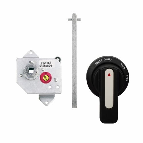 GHMVD06B Universal Handle Mechanism, NEMA 4/4X NEMA Rating, Rotary Handle Handle/Operation, For Use With Series C G-Frame Molded Case Circuit Breaker