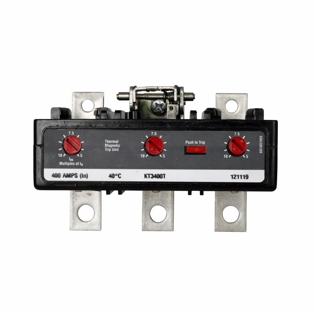 KT3100T C Series Type KT Thermal Magnetic Breaker Trip Unit, 3 Poles, 100 A, KD, HKD, KDC Frame, For Use With Molded Case Circuit Breaker