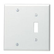 84006-40 Blank Standard Size Combination Wall Plate, 2 Gangs, 4.56 in W x 4.5 in H, 302 Stainless Steel