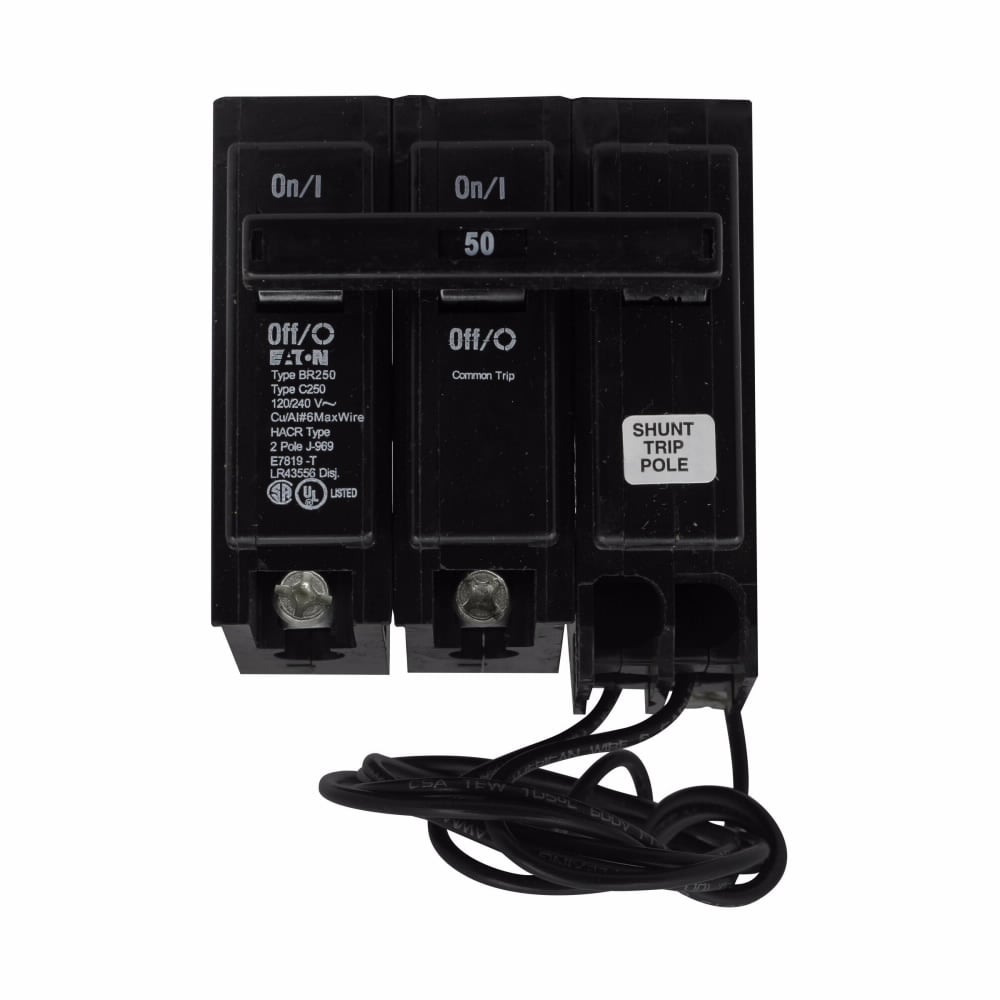 BR260ST 2-Pole Common Shunt Trip, 120/240 V AC, Plug-On Mount
