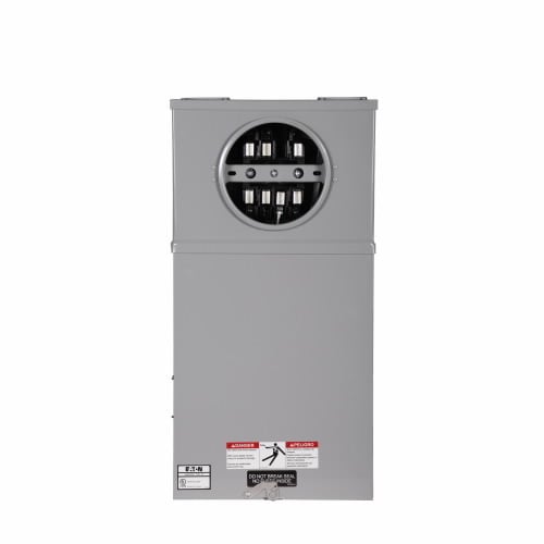 CH117TB Single Position Safety Meter Socket, 125 Amp, 3 Phase, Ringed, 7 Jaw, OH, UG, 600V, 4 Wire