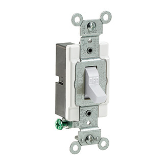 CS115-2W Grounding Toggle Switch, 120/277 V AC, 15 A, 1/2, 2 hp Power Rating