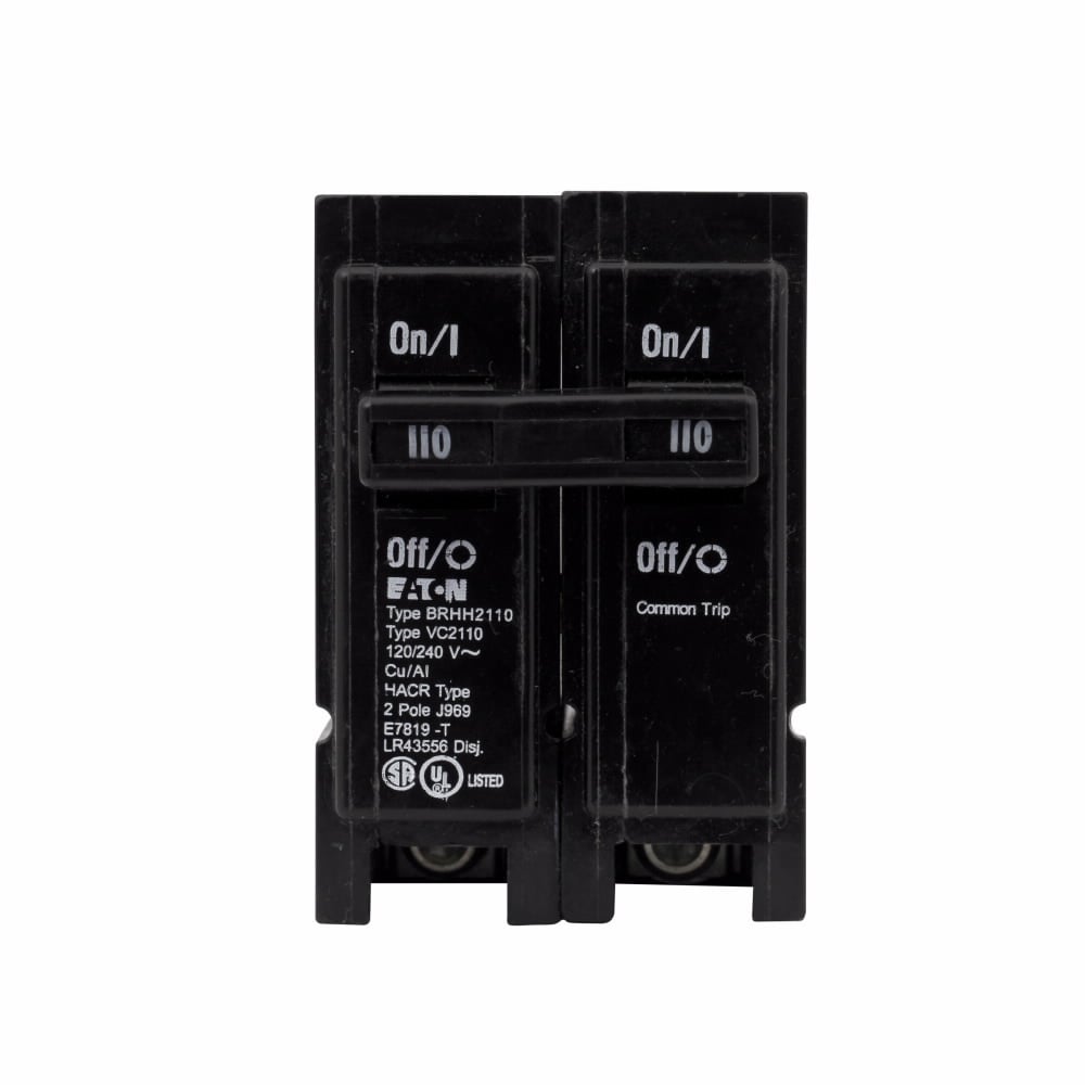 BRHH2110 Miniature Circuit Breaker, 110 Amp, 2 Pole, 120/240V