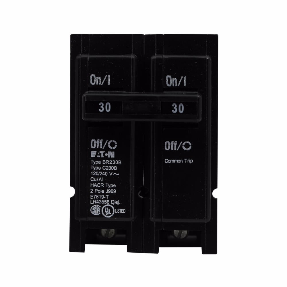 BR230B Miniature Circuit Breaker, 30 Amp, 2 Pole, 120/240V
