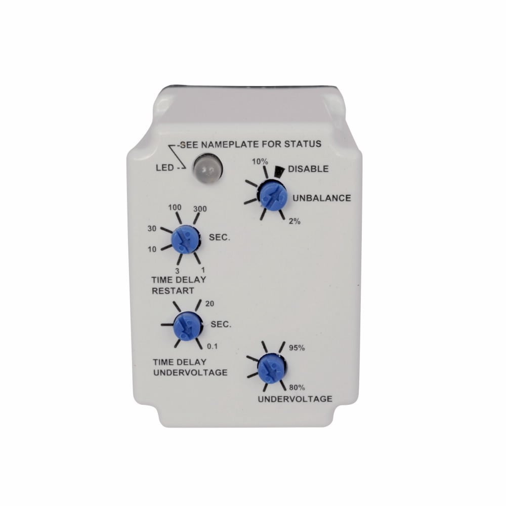 D65VMLP120 D65 Full Featured Voltage Phase Loss Reversal Monitoring Relay, 120 V AC, 10 A, SPDT Contact
