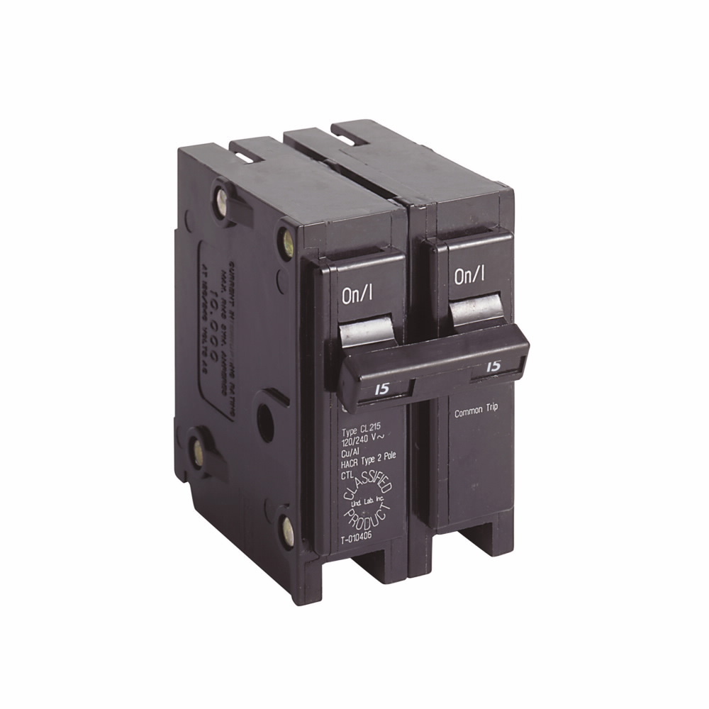 CL215 Miniature Circuit Breaker, 15 Amp, 2 Pole, 120/240V