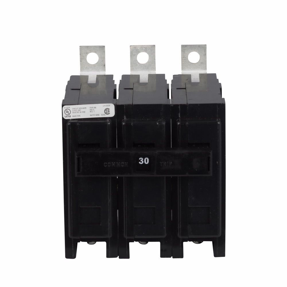 BAB3045H Miniature Circuit Breaker, 45 Amp, 3 Pole, 240V