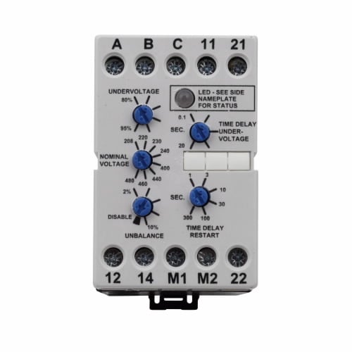 D65VMLS480 Full Featured Phase Loss Reversal Monitoring Relay, 240/480 V AC, 10 A, SPDT Contact