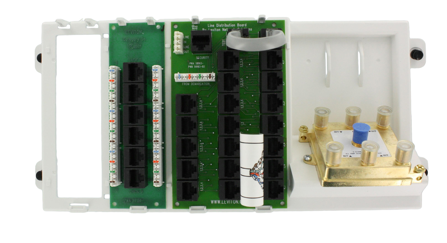 47606-AHT Advanced Full Size Pre-Configured Cabling Panel Telephone and Video Panel, 19 VAC, RJ-45 Interface
