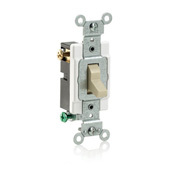 CS320-2 3-Way Grounding AC Quiet Toggle Switch, 120/277 V AC, 20 A, 800 W, 1000 VA Power Rating