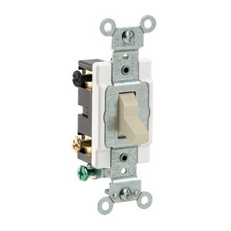 CS420-2I 4-Way Grounding AC Quiet Toggle Switch, 120/277 V AC, 20 A, 800 W, 1000 VA Power Rating