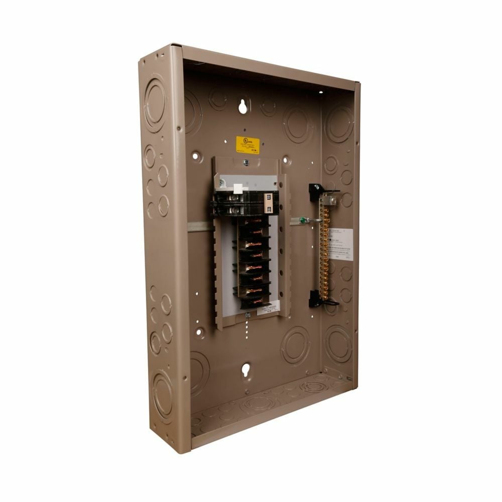 CH18B100C 1-Phase Main Breaker Load Center, 120/240 V AC, 100 A, 18 Poles, 10 kA Interrupt