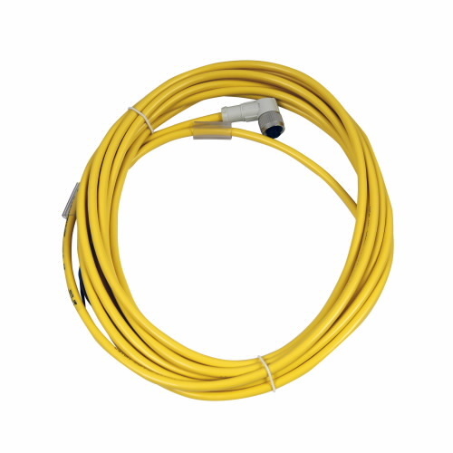 CSDR4A3CY2205 Global Plus 3-Wire Single End Photoelectric Sensor Cable Connector With Indicating Light, 4-Pin Micro-Style Female Connector, 16.4 ft L Cable, 3 Poles