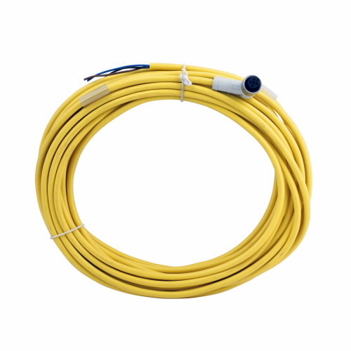 CSDR4A3CY2210 Global Plus 3-Wire Single End Photoelectric Sensor Cable Connector, 4-Pin Micro-Style Female Connector, 32.8 ft L Cable, 3 Poles