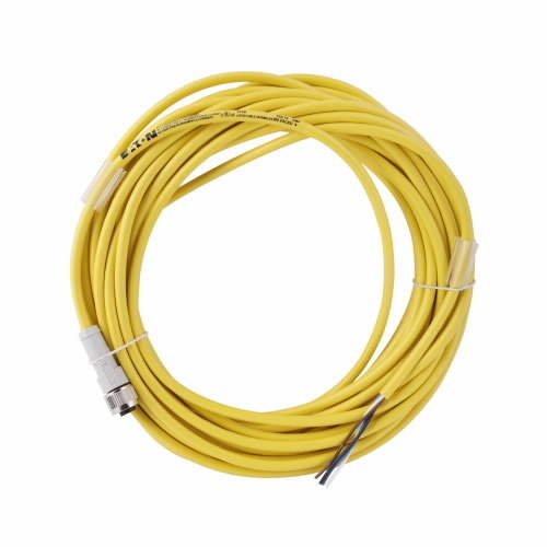 CSDS4A4CY2210 Global Plus 4-Wire Single End Photoelectric Sensor Cable Connector, 4-Pin Micro-Style Female Connector, 32.8 ft L Cable, 4 Poles, 1 Keyway