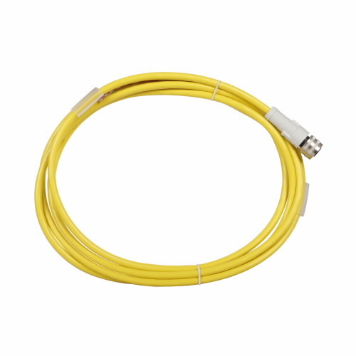 CSAS4F4CY2202 Global Plus 4-Wire Single End Photoelectric Sensor Cable Connector, 1/2-20 UNF 4-Pin Micro-Style Female Connector, 6-1/2 ft L Cable, 4 Poles