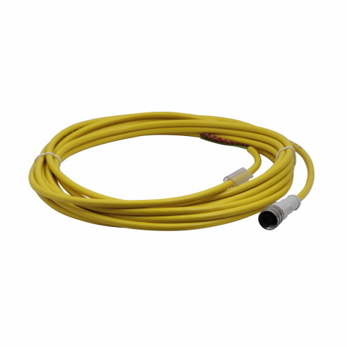 CSAS4F4CY2205 Global Plus 4-Wire Single End Photoelectric Sensor Cable Connector, 1/2-20 UNF 4-Pin Micro-Style Female Connector, 16.4 ft L Cable, 4 Poles