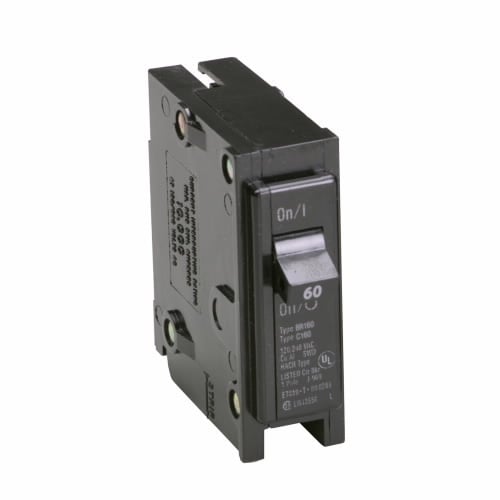 BR160 Type BR Circuit Breaker, 120/240 V AC, 60 A, 10 kA Interrupt, 1 Poles