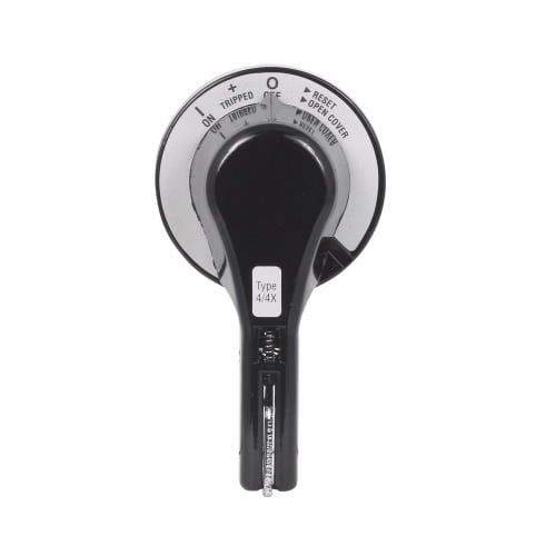 6648C22G11 Standard Rotary Handle, 5 in L x 6 in W x 3 in H, Metal, Black