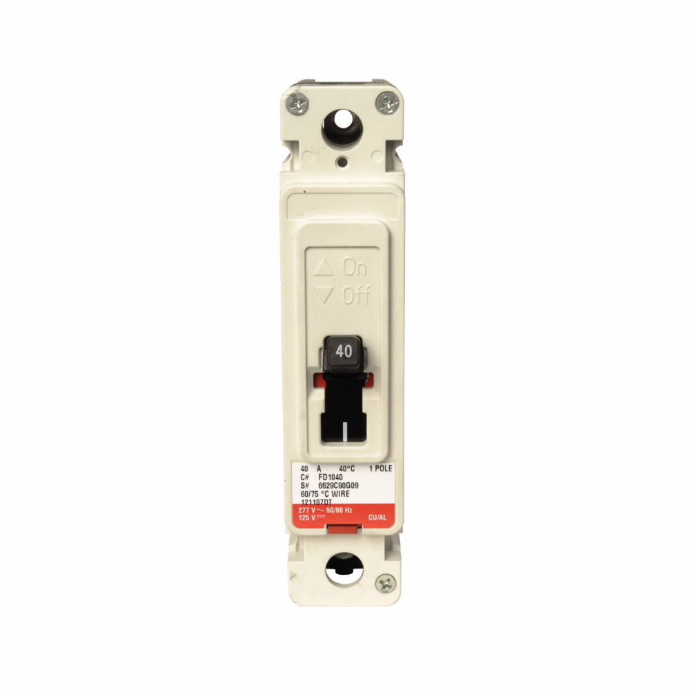 FD1070 C Series Type FD Molded Case Circuit Breaker, 347 V AC/125 V DC, 70 A, 18/35 kA Interrupt, 1 Pole, Thermal Magnetic Trip