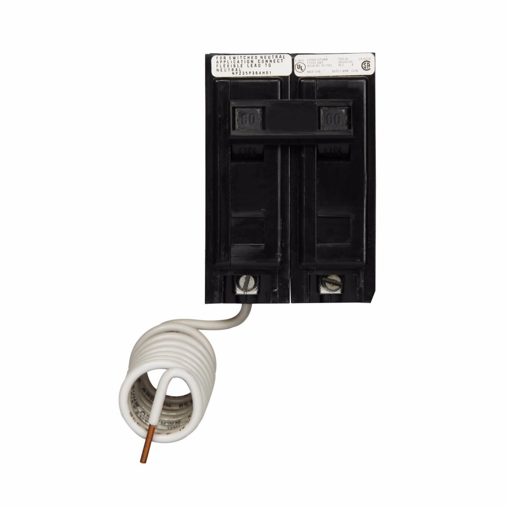 BAB2060S Miniature Circuit Breaker, 60 Amp, 2 Pole, 120/240V