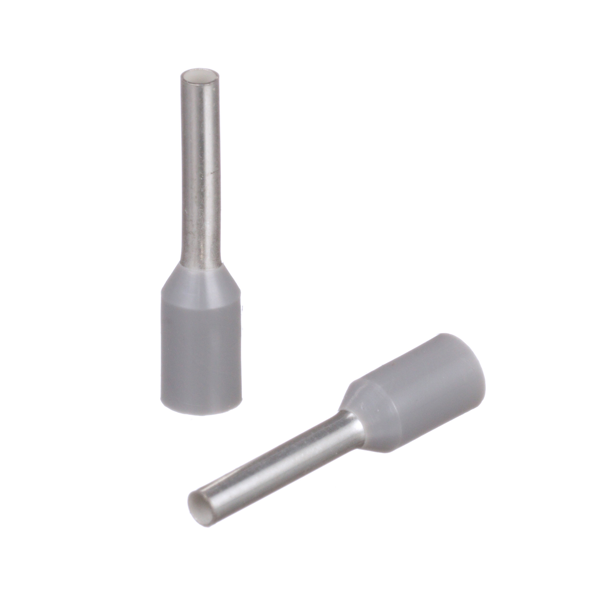 FSD76-8-D Pan-Term Type FSD Single Insulated Wire Ferrule, 18 AWG Stranded Conductor, 0.55 in L, Copper, Gray