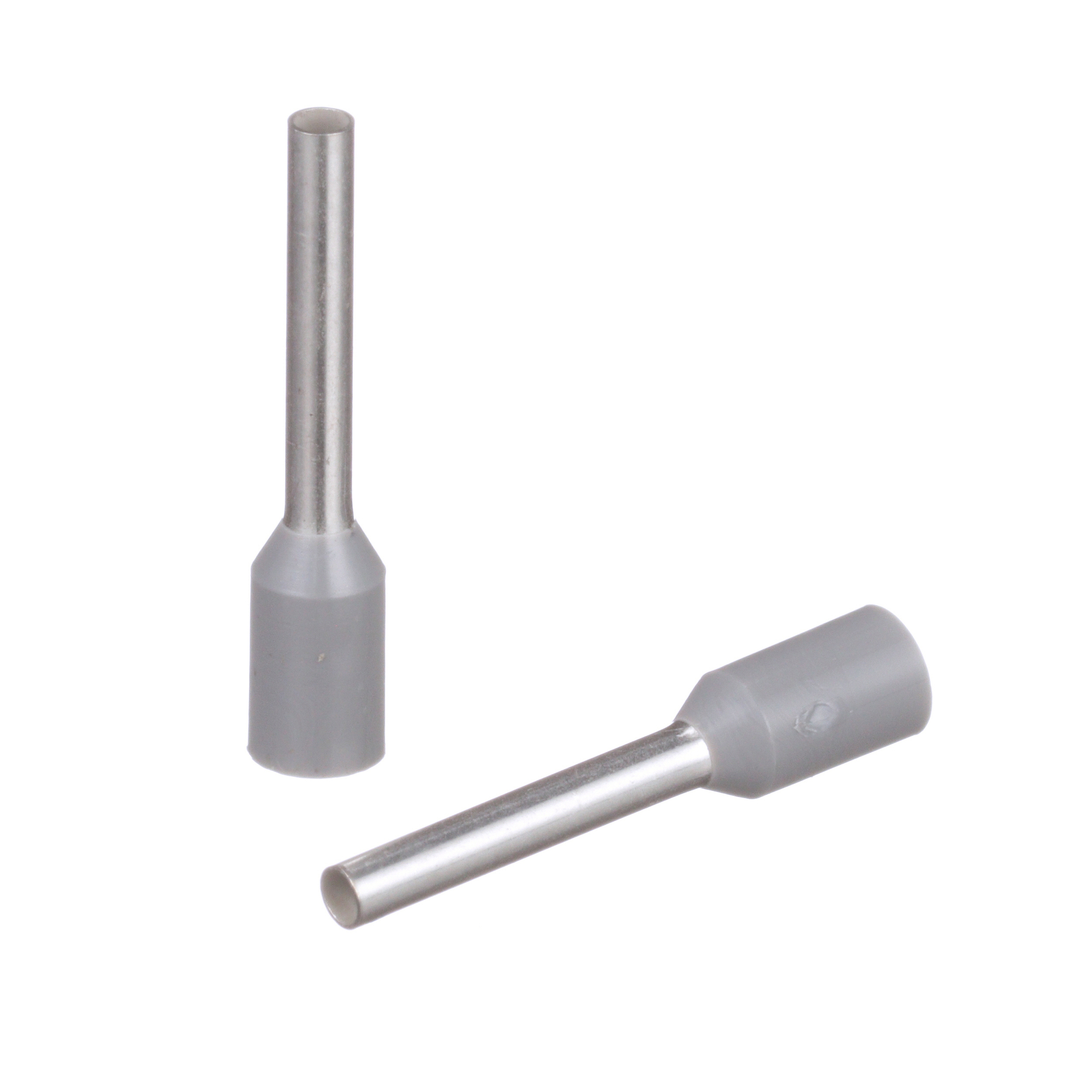 FSD76-10-D Pan-Term Type FSD Single Insulated Wire Ferrule, 18 AWG Stranded Conductor, 0.63 in L, Copper, Gray