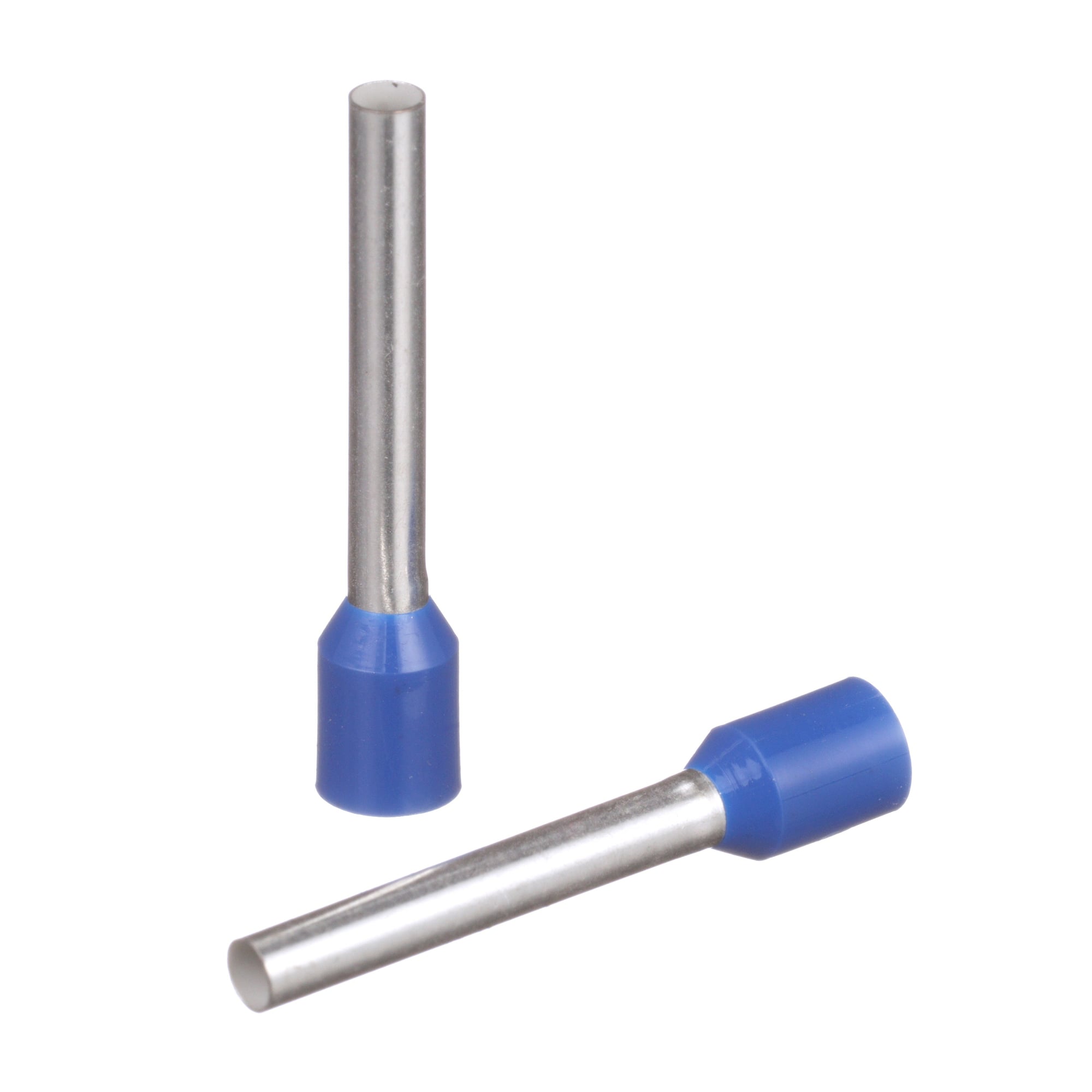 FSD80-18-D Pan-Term Type FSD DIN End Sleeve Single Insulated Wire Ferrule, 14 AWG Stranded Conductor, 0.98 in L, Copper, Blue