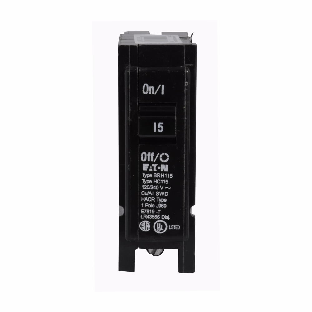 BRH125 Type BR High Magnetic Circuit Breaker, 240 V AC, 25 A, 22 kA Interrupt, 1 Poles, Thermal Magnetic Trip