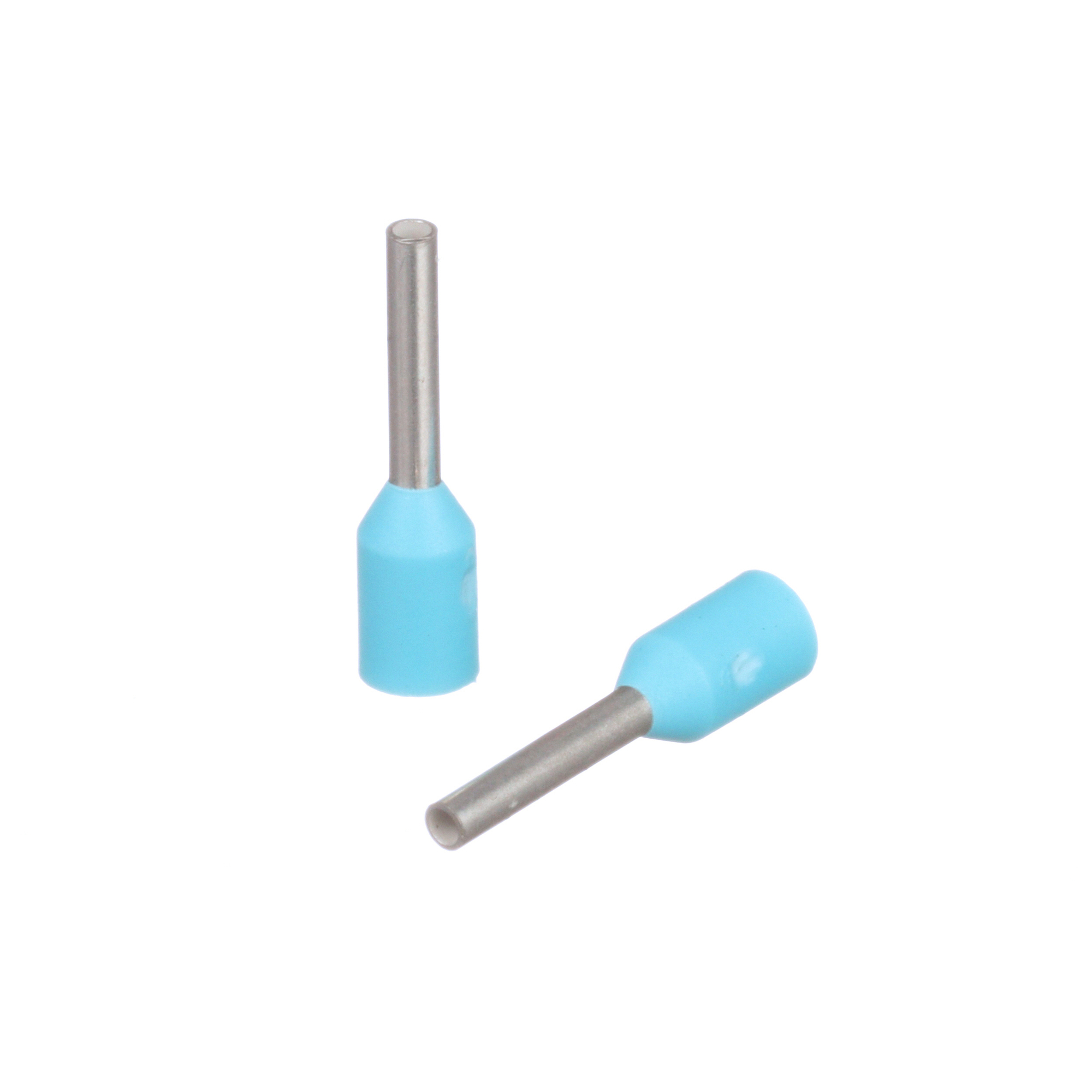 FSD74-6-D Type FSD Single Insulated Wire Ferrule, 22 AWG Stranded Conductor, 0.41 in L, Copper, Turquoise
