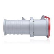 SP563-C6 International Rated Splashproof Pin and Sleeve Connector, 200/346 to 240/415 V AC, 63 A, 4 Poles, 5 Wires, Red