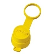 28W Wetguard Watertight Plug Cap, For Use With Locking Plug, 125/250/277/347 V AC, 20 A, TPV, Yellow