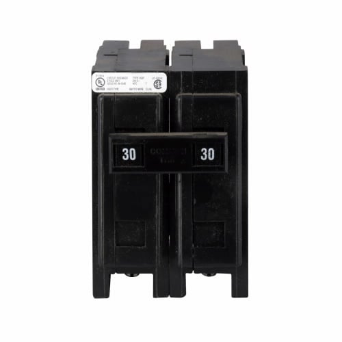 HQP2030 Type HQP Miniature Circuit Breaker, 120/240 V AC, 30 A, 10 kA Interrupt, 2 Poles, Thermal Magnetic Trip