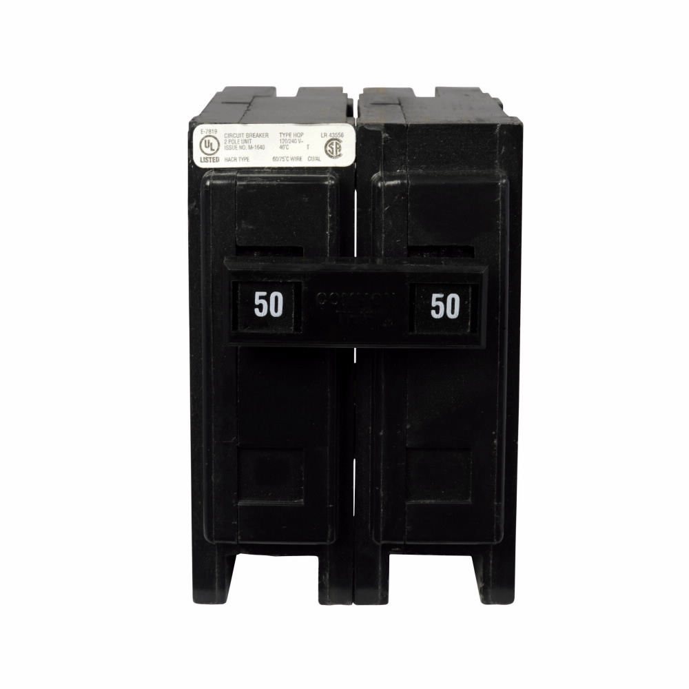 HQP2050 Miniature Circuit Breaker, 50 Amp, 2 Pole, 120/240V