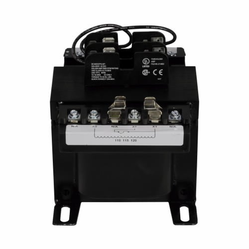C0350E5EFB Type MTE Control Transformer, 200/220/440, 208/230/460, 240/480 V Primary, 23/110, 24/115, 25/120 V Secondary, 350 VA Power Rating, 50/60 Hz, 1 Phase