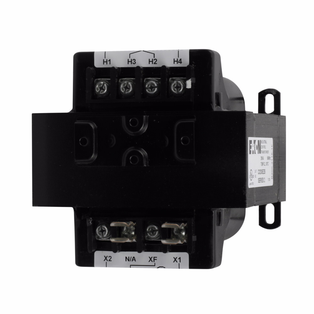 C0200E2A Type MTE Control Transformer, 230 x 460, 240 x 480, 220 x 440 V Primary, 120/115/110 V Secondary, 200 VA Power Rating, 50/60 Hz, 1 Phase