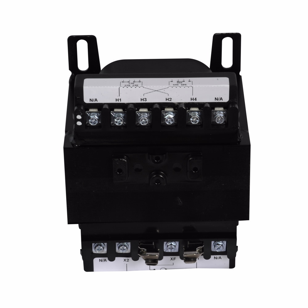 C0500E2A Type MTE Control Transformer, 220/440, 230/460, 240/480 V Primary, 120/115/110 V Secondary, 500 VA Power Rating, 50/60 Hz, 1 Phase