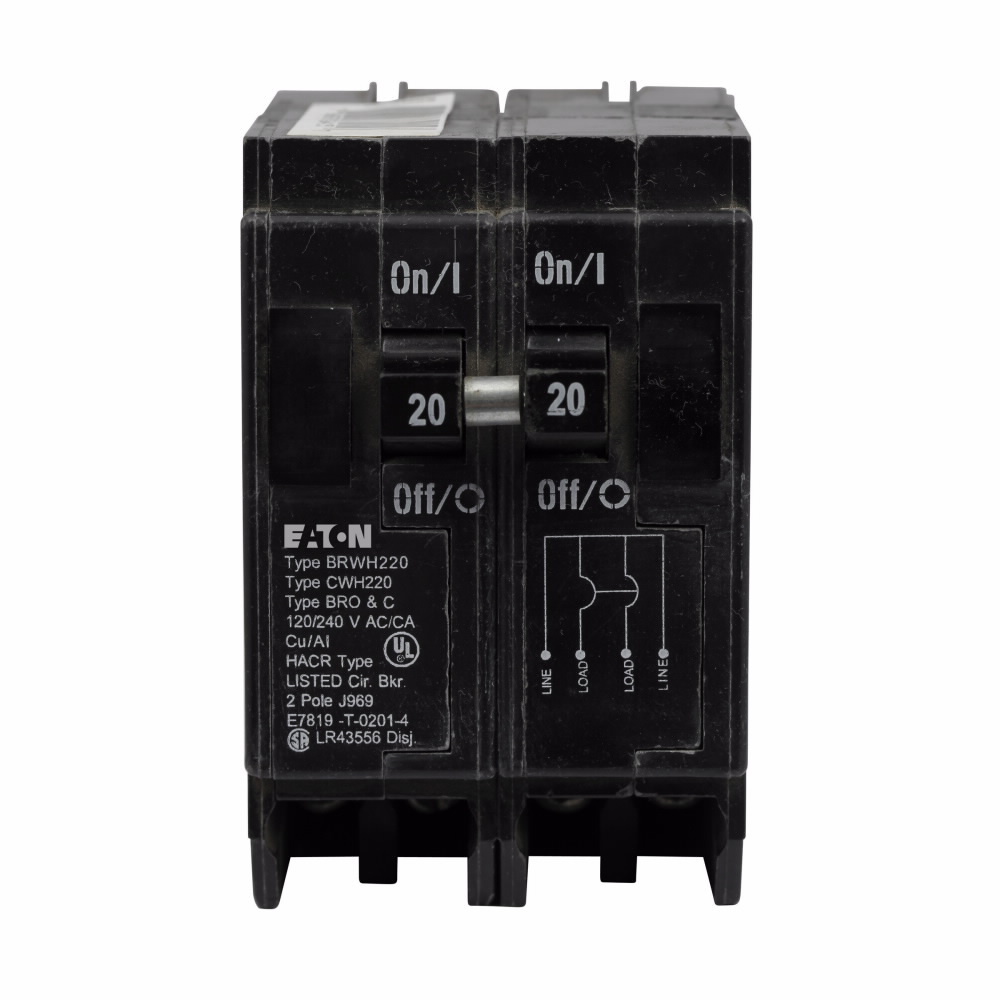 BWH2150 Type BWH Main Circuit Breaker, 120/240 V AC, 150 A, 25 kA Interrupt, 2 Poles